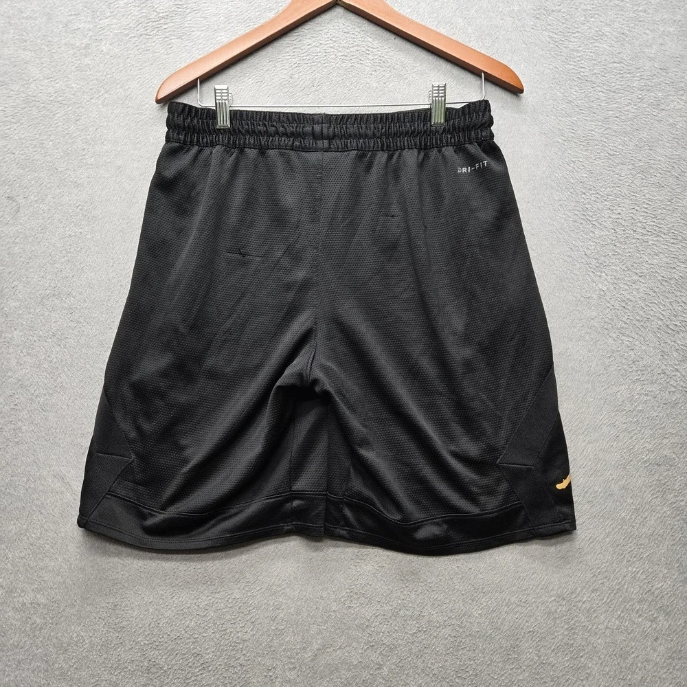 Air Jordan Men Activewear Shorts M Black Athletic Sweat Jumpman Logo Dri-Fit
